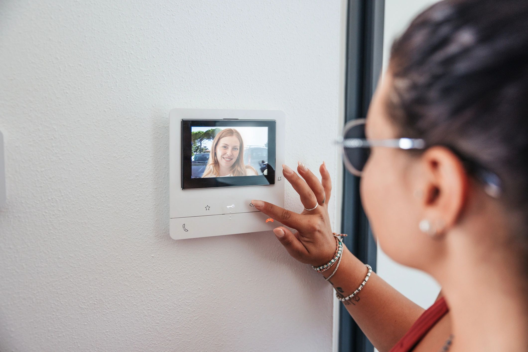 Security camera and door access control system